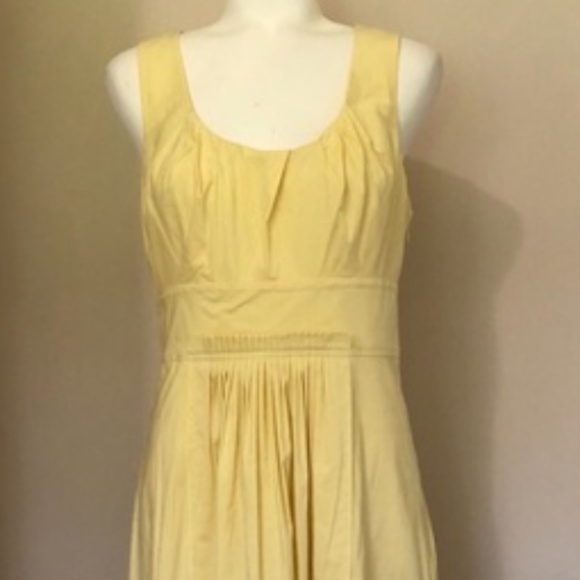 BCBG VTG Butter Yellow Sleeveless Cocktail Dress Size 0 - Picture 9 of 9